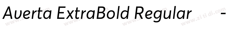 Averta ExtraBold Regular字体下载字体转换